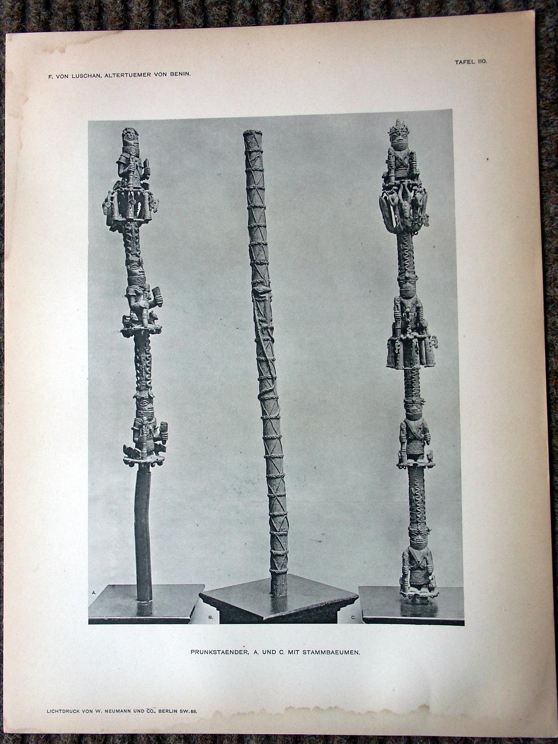 zz-lusc19,tafel 110 benin nigeria,bronze-figur